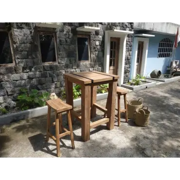 Reclaimed Teak Bar Stoolx X4