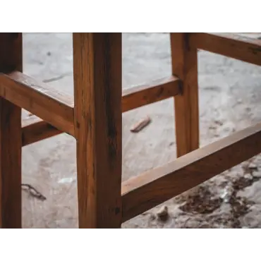 Reclaimed Teak Bar Stoolx X4