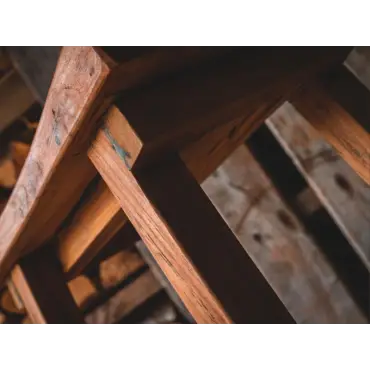 Reclaimed Teak Bar Stoolx X4