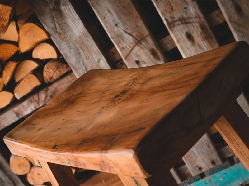 Reclaimed Teak Bar Stool x4