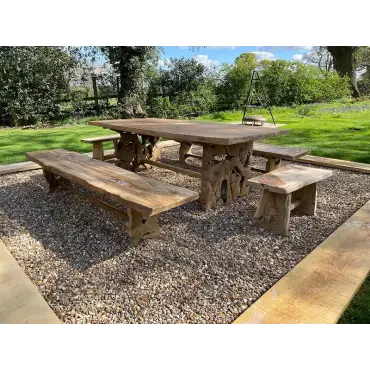 Nature Teak Bench Set 3m