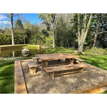 Nature Teak Bench Set 3m