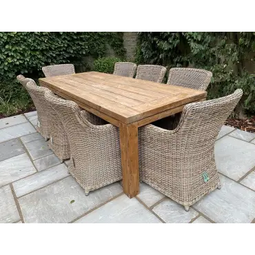 York 8 Chair Dining Set