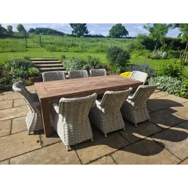 York 8 Chair Dining Set