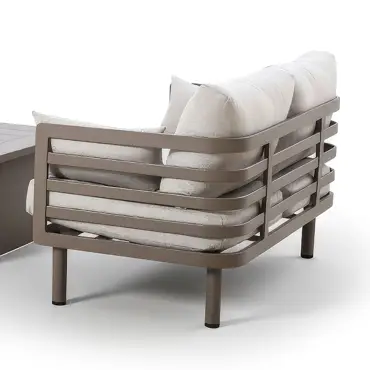Metro Aluminium 2 Seat Sofa Armchairs Set