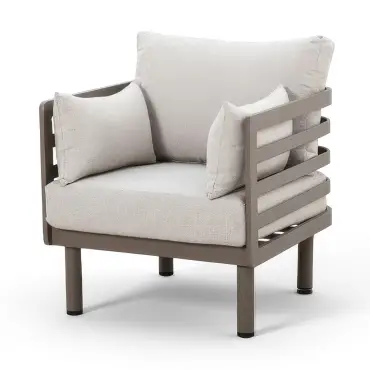 Metro Aluminium 2 Seat Sofa Armchairs Set