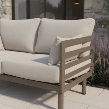 Metro Aluminium 2 Seat Sofa Set