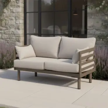 Metro Aluminium 2 Seat Sofa Set