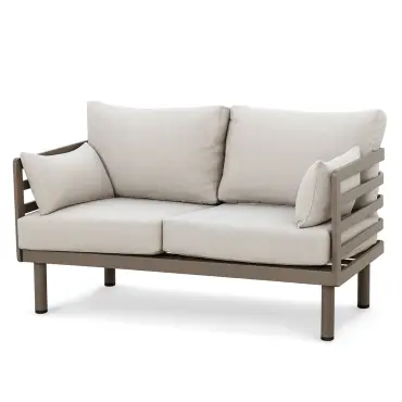 Metro Aluminium 2 Seat Sofa Set