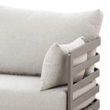 Metro Aluminium 2 Seat Sofa Set