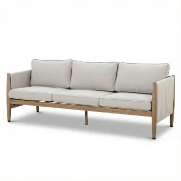 Burford 3 Seat Aluminium Sofa Rising Table Set