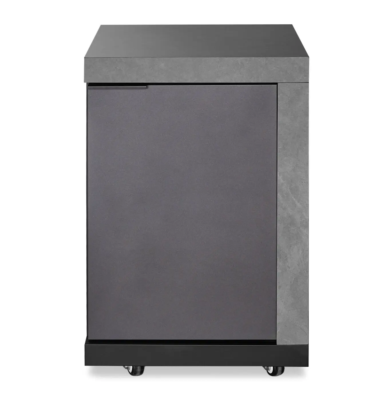 Ember Linear with 6 Burner Gas Grill & Storage Cabinets