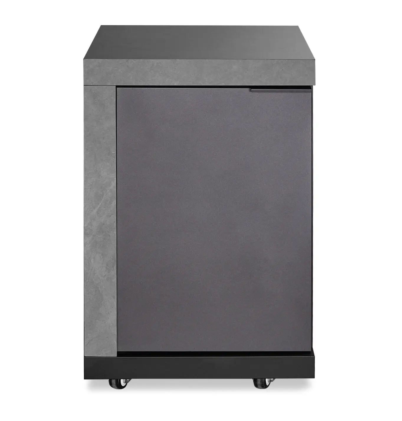 Ember Linear with 6 Burner Gas Grill & Storage Cabinets