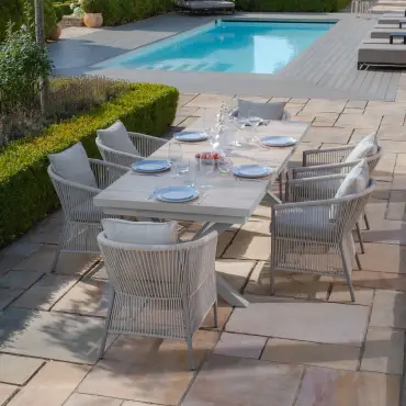 Maldives 6 - 10 Seat Extending Rectangular Vienna Dining Table