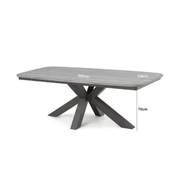 Ambition 6 Seat Oval Jakarta Dining Set