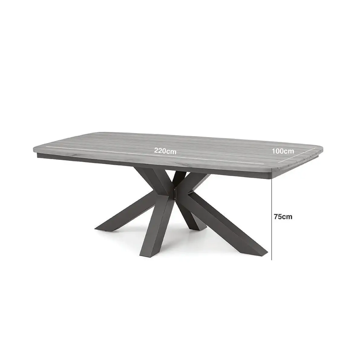 Ambition 6 Seat Oval Jakarta Dining Set