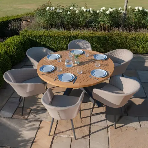 Ambition 6 Seat Round Jakarta Dining Set Ambition 6 Seat Round Jakarta Dining Set