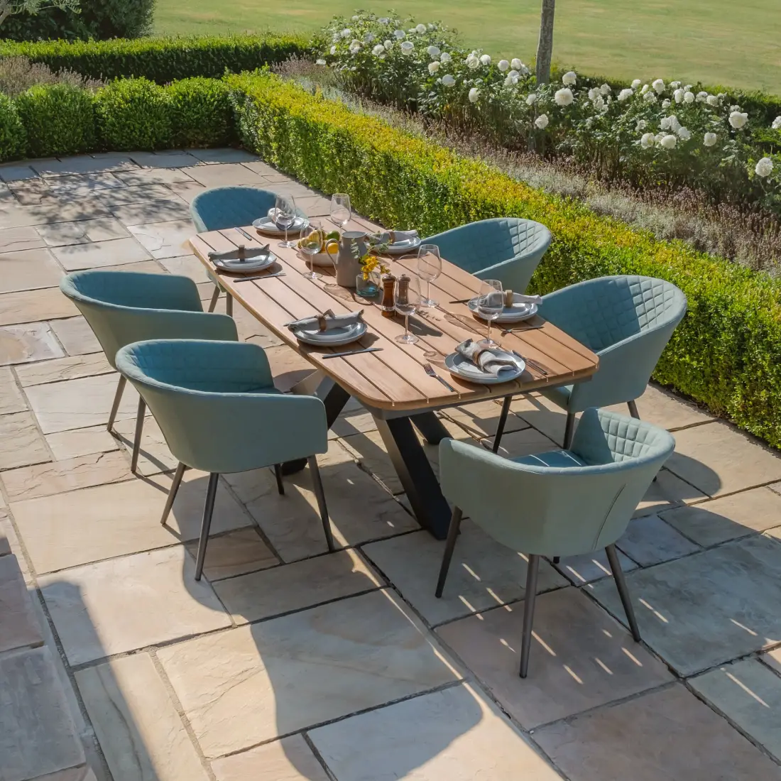 Ambition 6 Seat Oval Jakarta Dining Set Ambition 6 Seat Oval Jakarta Dining Set