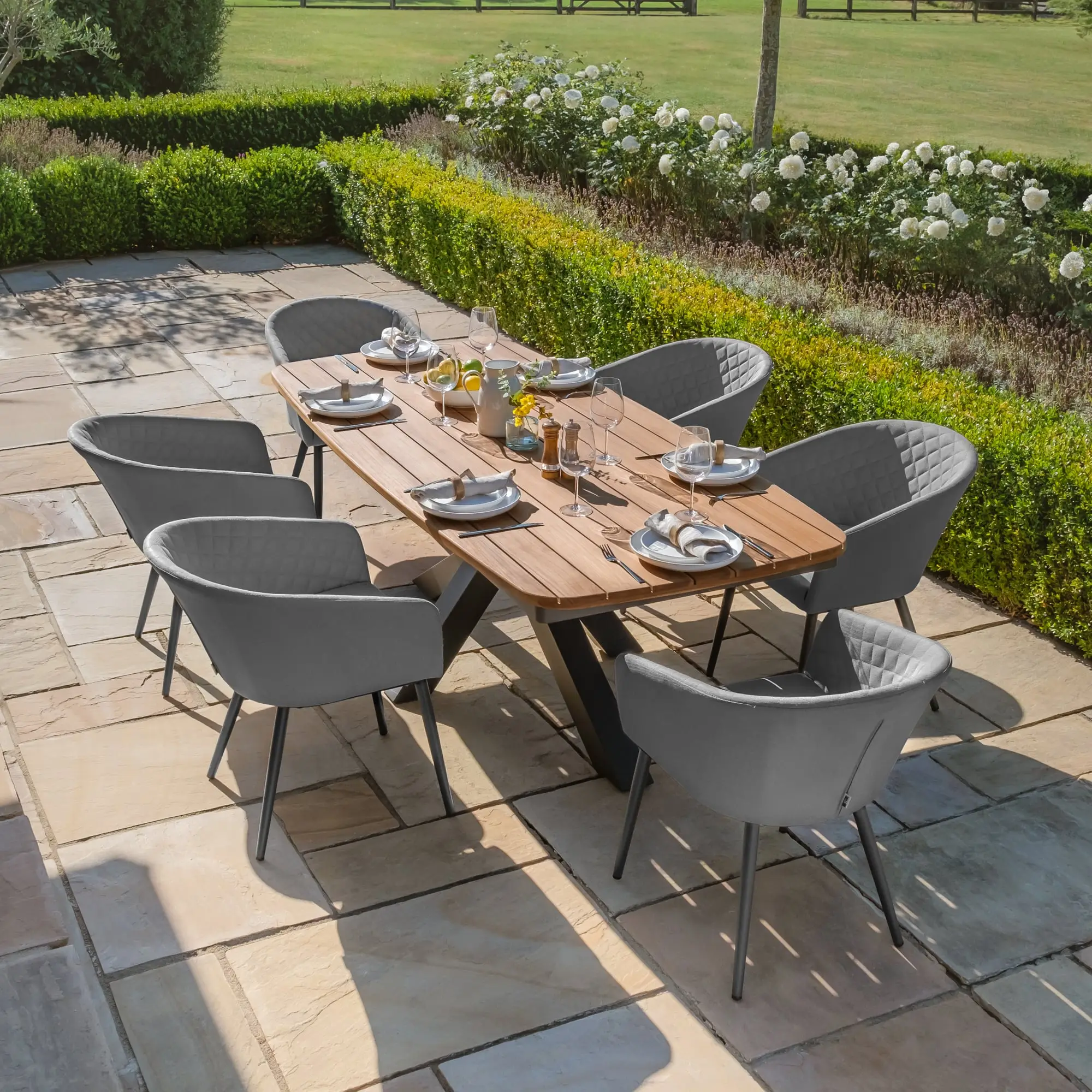 Ambition 6 Seat Oval Jakarta Dining Set