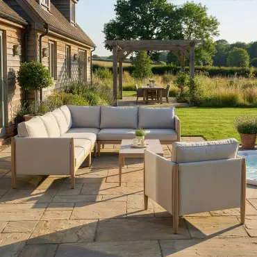 Burford Large Corner Sofa & Armchair