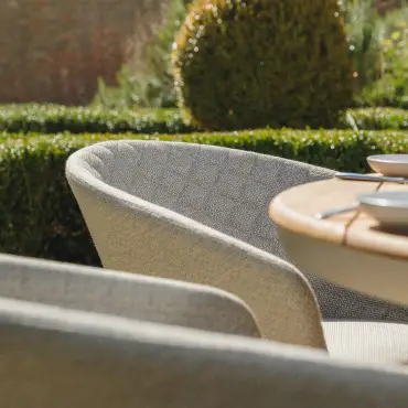 Ambition 6 Seat Round Sicily Teak Dining Set