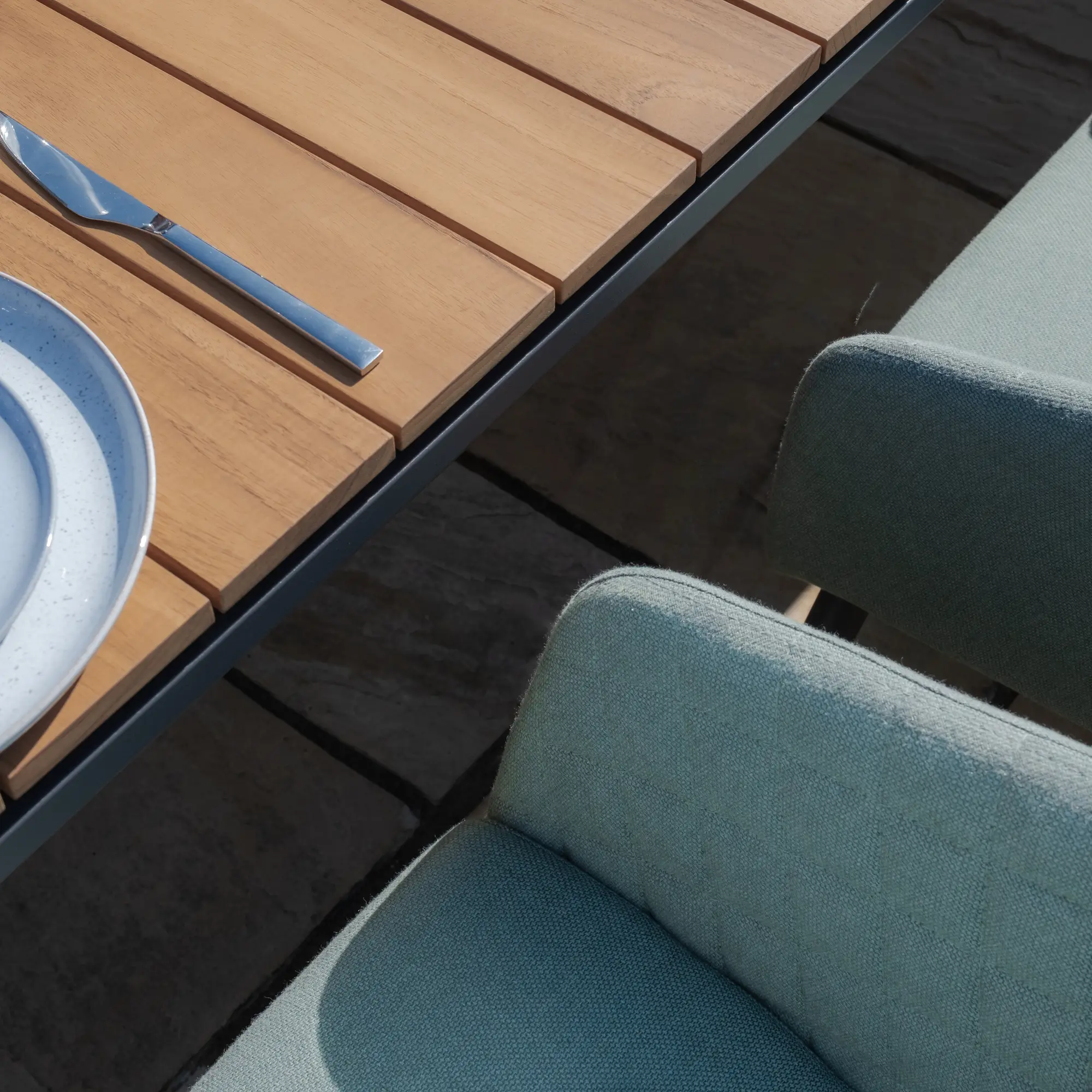 Ambition 6-10 Seat Jakarta Teak Extending Dining Table Set