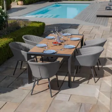Ambition 6-10 Seat Jakarta Teak Extending Dining Table Set