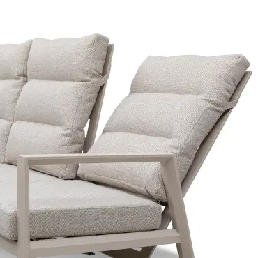 Valencia High Back Reclining 3 seat sofa dining set