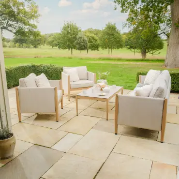 Burford 3 Seat Aluminium Sofa Set
