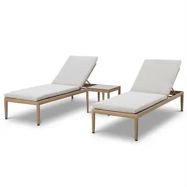 Burford Aluminium Sunlounger Set