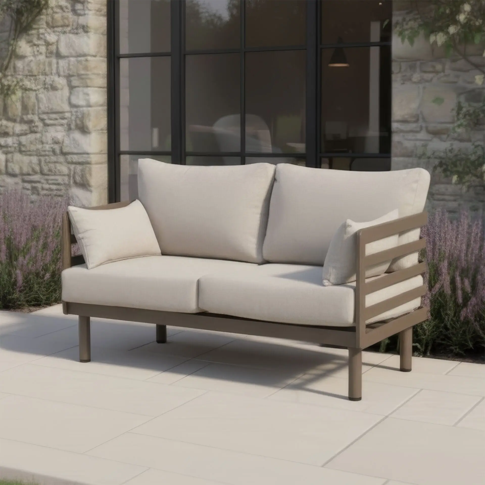 Metro Aluminium 2 Seat Sofa