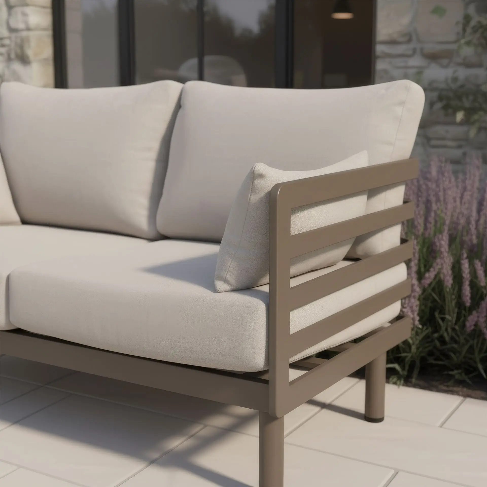 Metro Aluminium 2 Seat Sofa