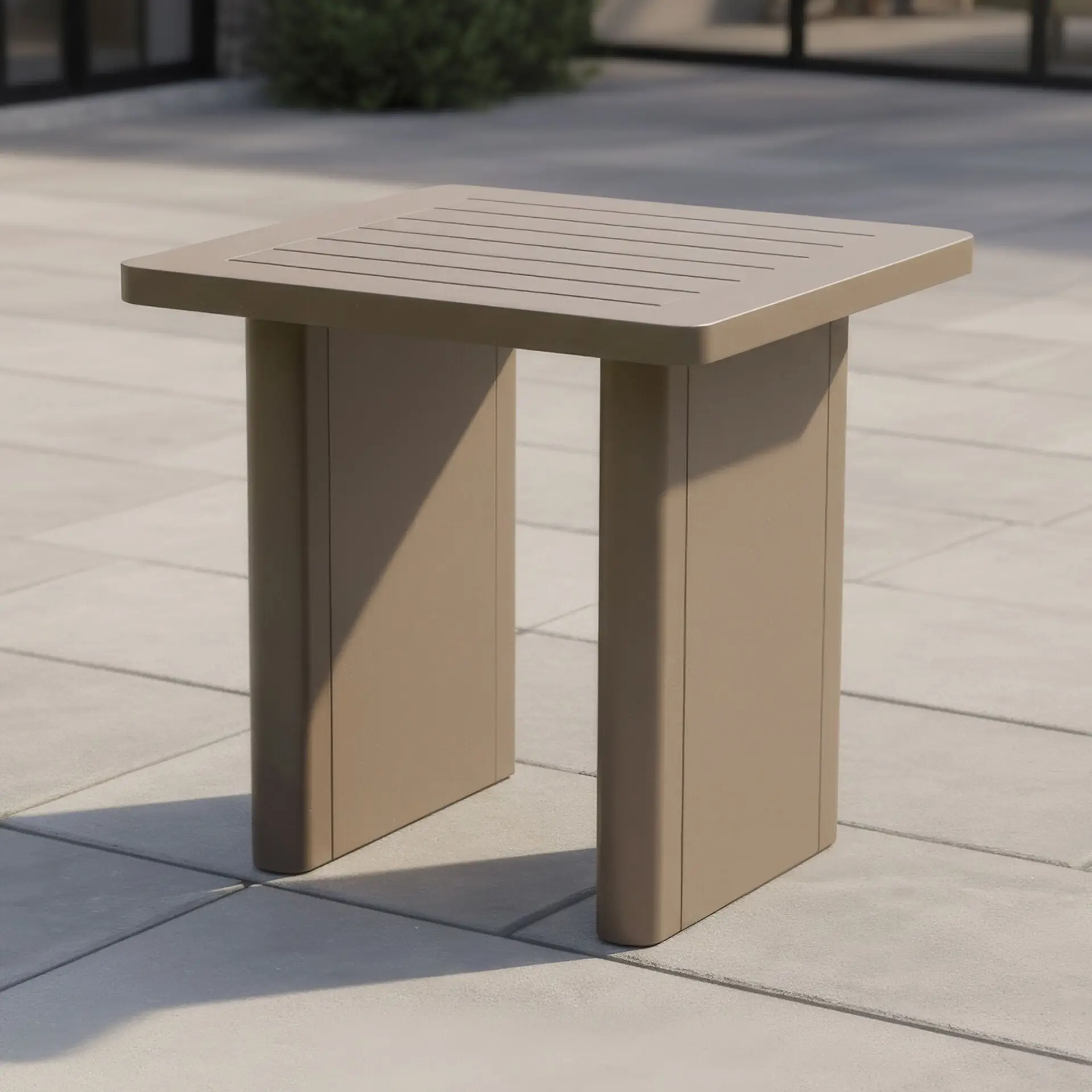 Metro Aluminium Square Side Table