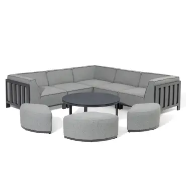 Ibiza Small Corner Sofa Set & Round Coffee Table