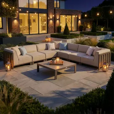 Ibiza Large Corner Sofa Set & Square Coffee Table