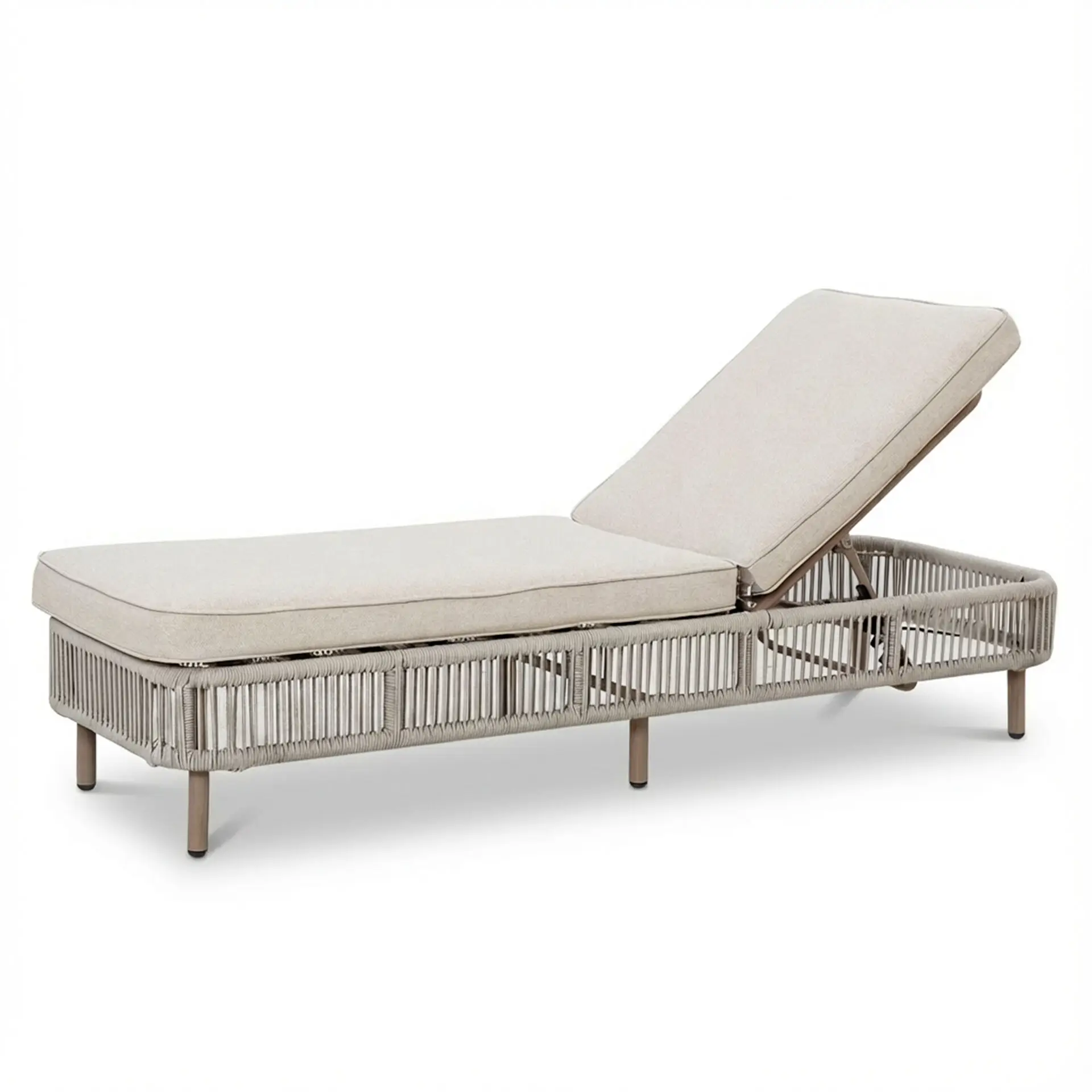 Havana Rope Weave Sunlounger Set & Side Table