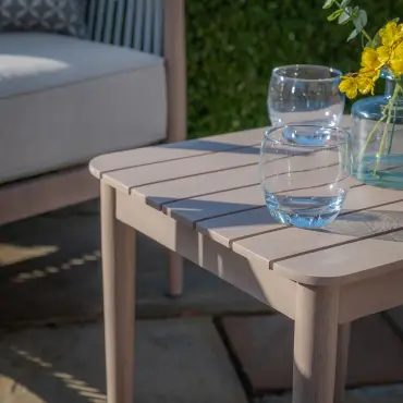 Havana Rope Weave Sunlounger Set & Side Table