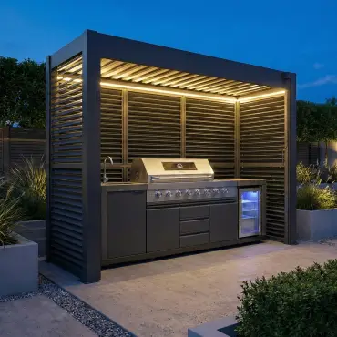 Como Freestanding BBQ Shelter 1