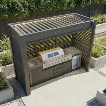 Como Freestanding BBQ Shelter 1