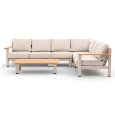 Sicily Rope Weave Large Corner Sofa Set