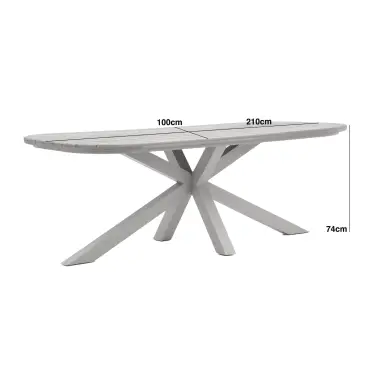 Sicily 6 Seat Rectangular Teak Dining Table