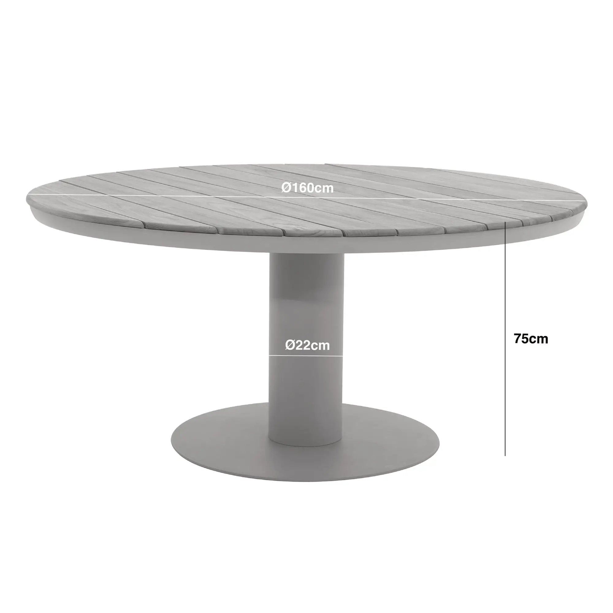 Sicily Open Rope Weave 6 Seat Round Dining Set