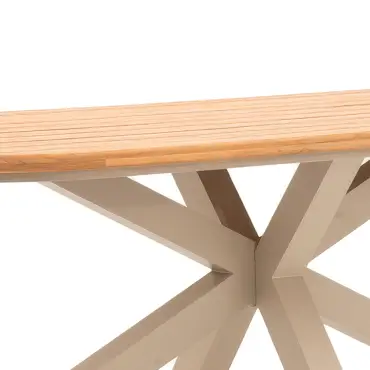 Sicily Rope Weave 6 Seat Rectangular Dining Set