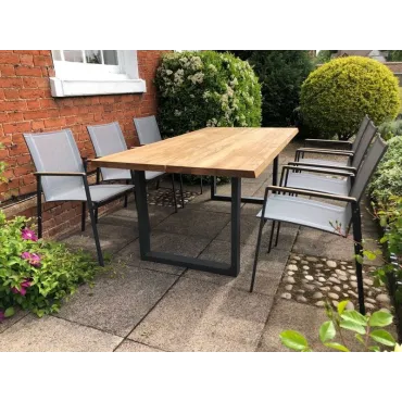 Edge Marbella 6 Dining Set - Certified Teak