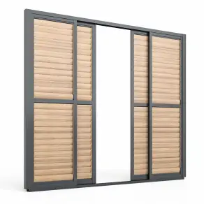 Eden Pergola 3M Sliding Louvre Panel Door