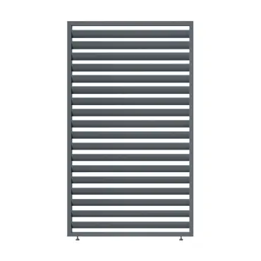 Eden Pergola Single Grey Louvre