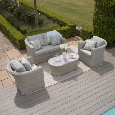 Oxford 2 Seat Rattan Sofa Set