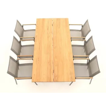 Edge Marbella 6 Dining Set - Certified Teak
