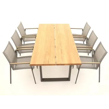 Edge Marbella 6 Dining Set - Certified Teak