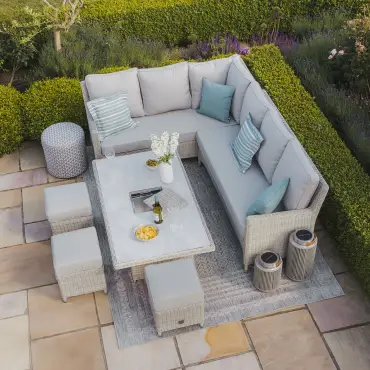 Oxford Rattan Corner Dining Set